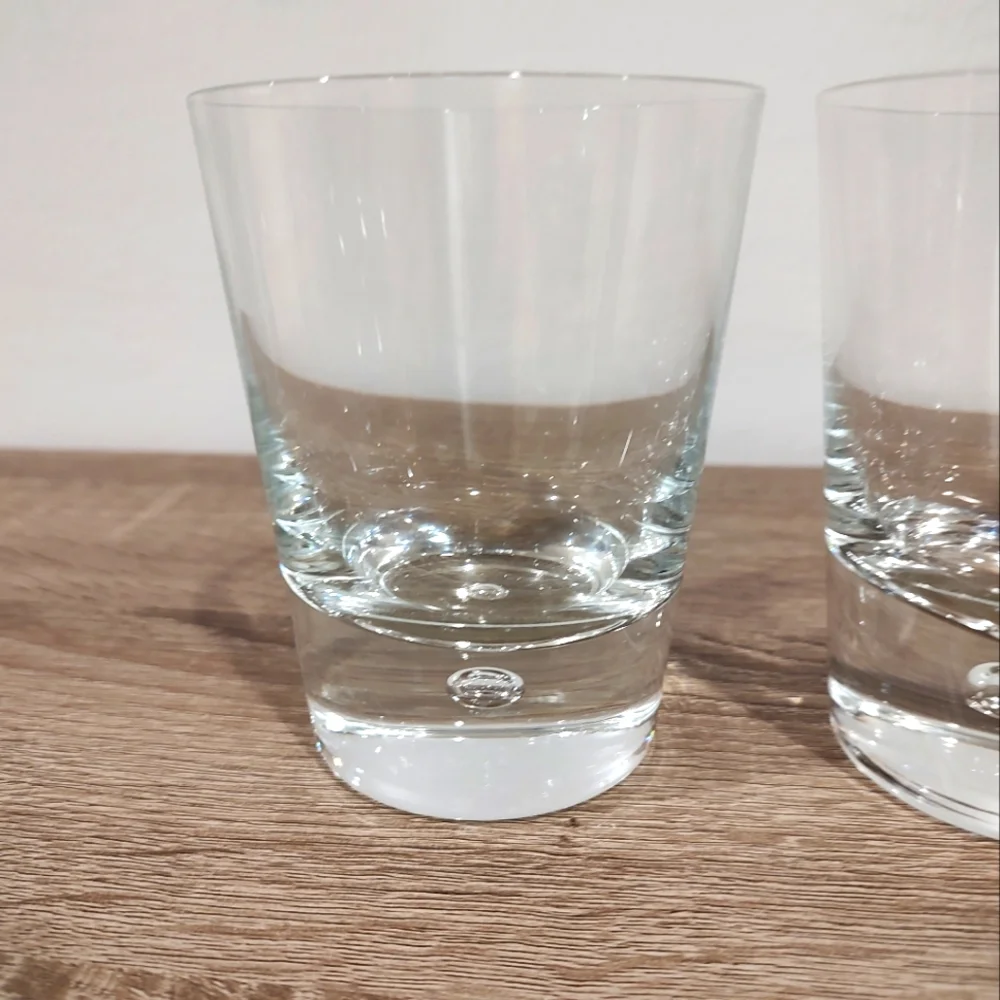 Crate&Barrel Transparent Glass Tumblers, Whiskey Glass, set of 2